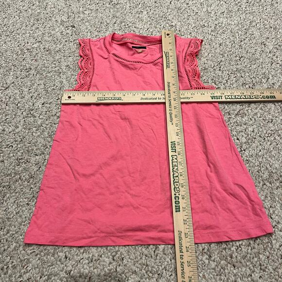 Lilly Pulitzer Agee Lace Tank Top Sz XS Pink Preppy Casual Resortwear Coastal - Picture 4 of 4